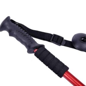 Baston Trekking Aluminio 3 Tramos Mango Recto Anti Shock