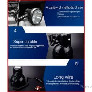 Reflector 12v 75w Hid Xenon Caza Seguridad Nautica