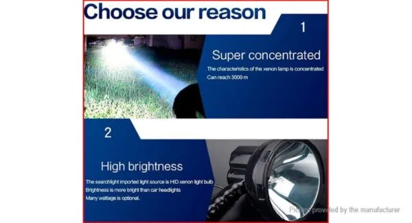 Reflector 12v 75w Hid Xenon Caza Seguridad Nautica - Image 9