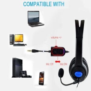 Auriculares Gamer C/ Microfono C Mute P Pc Ps4 Celular Zoom