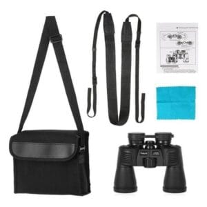 Binocular 20x50 Prismáticos Gran Campo Visual Correa Y Funda