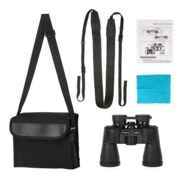 Binocular 20x50 Prismáticos Gran Campo Visual Correa Y Funda