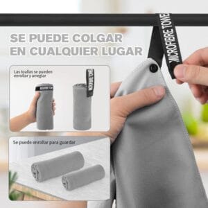 Juego Toalla Y Toallon Microfibra Secado Rápido Outdoors