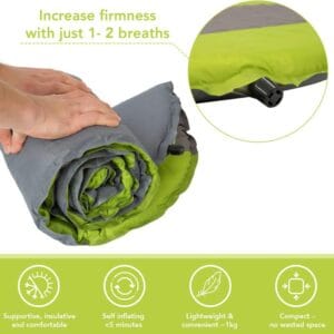 Colchoneta Autoinflable Colchon Aislante Ultralight Camping