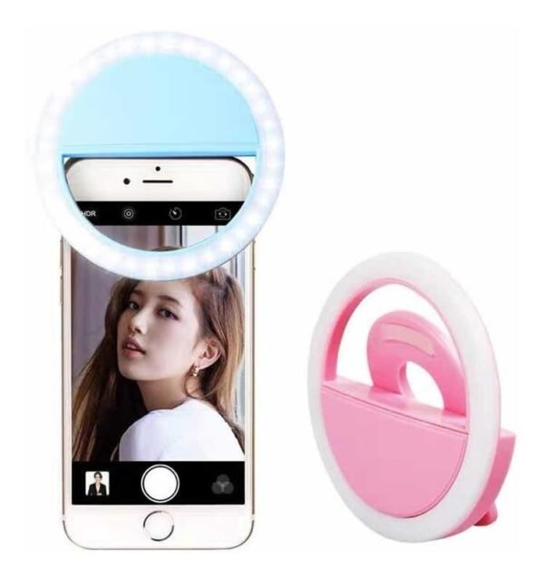 Aro De Luz Led Celular Selfie Recargable Usb Ring Light