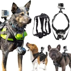 Arnes Para Perros Gopro Soporte Doble Camara Accion Celular