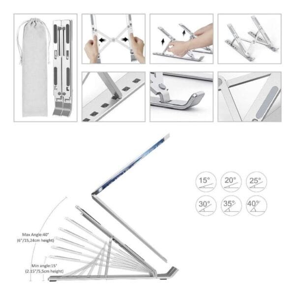 Soporte Plegable Aluminio Notebook