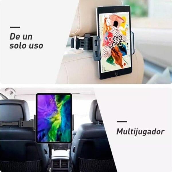 Soporte Auto Plagable Para Celular Tablet Ipad Multiangulo