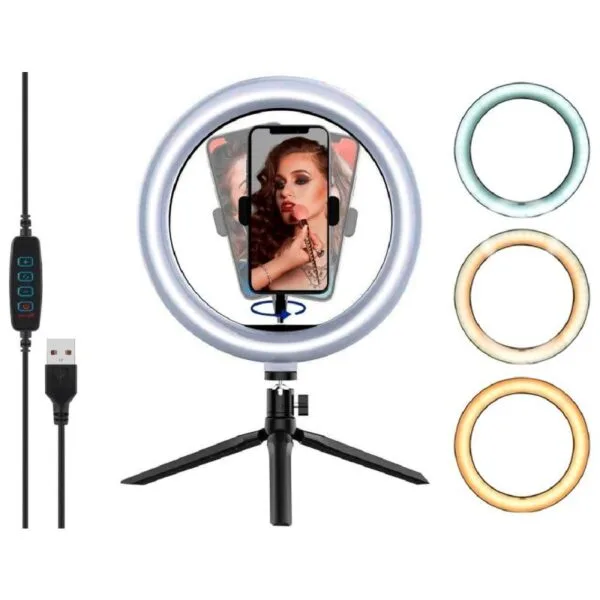 Ring Light Aro De Luz Escritorio DaVoice Anillo De Luz Para Selfie
