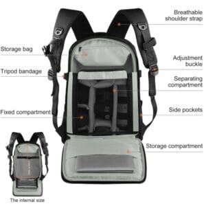Mochila Fotografia Profesional Cubre/impermeable P/notebook