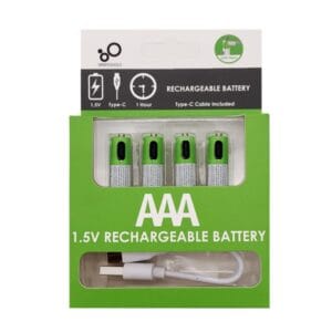 Pila Aaa Recargable 370 Mah Li-ion 4 Uds