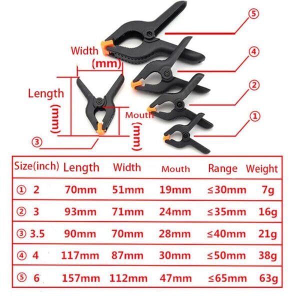 Pinza Clamp Prensa Broche Morsa