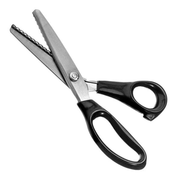 Tijera Sastre Zig Zag Modista Para Tela Cuerina Grande Acero