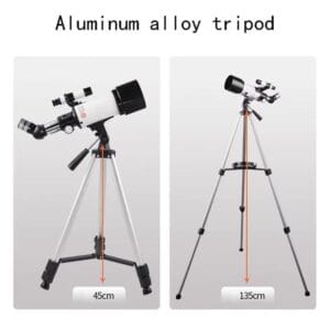 Telescopio Refractor 400x70 C Tripode Bolso Y Accesorios