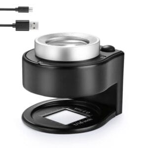 Lupa Cuentahilos 30x Recargable Usb 6 Led