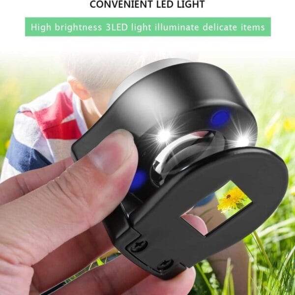 Lupa Cuentahilos 30x Recargable Usb 6 Led