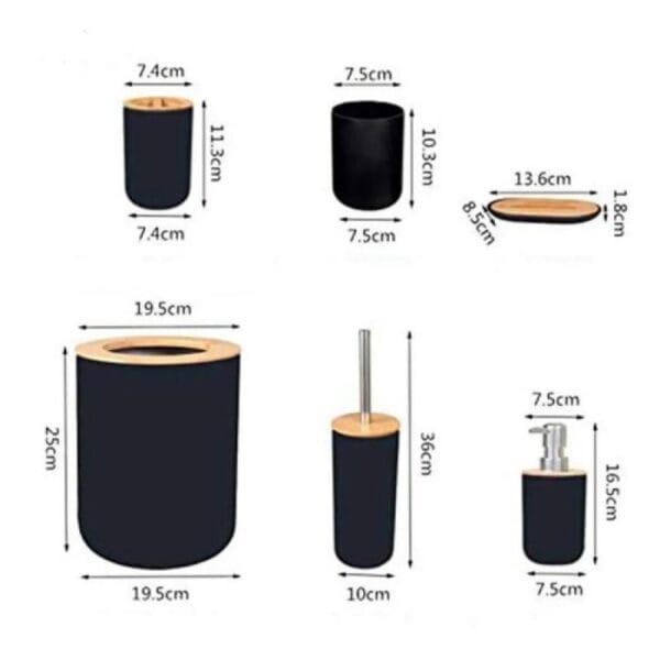 Set Accesorios Baño 6 Piezas