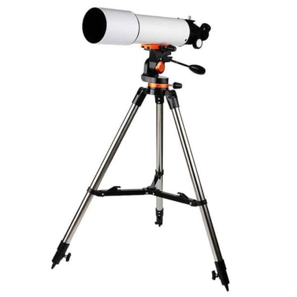 Telescopio Refractor 500x80 Astronómico Tripode Acero Bolso