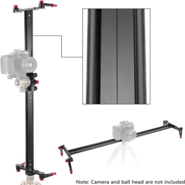 Slider Fluido 120cm 4 Rodamientos Camara Video Dslr Aluminio