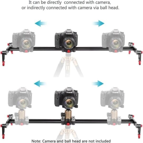 Slider Fluido 120cm 4 Rodamientos Camara Video Dslr Aluminio