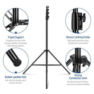 Tripode Iluminación 3.9 M Estudio Fotografía Flash Reforzado