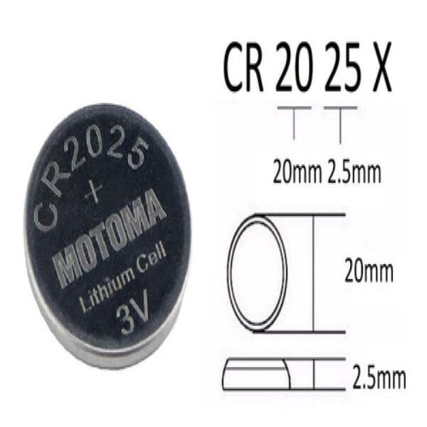Pila Cr2025 Motoma Alarmas Auto Llaves 3v Litio