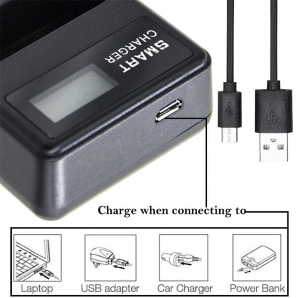 Cargador Doble Bateria Para Sony Cyber-shot Np-bx1 Usb