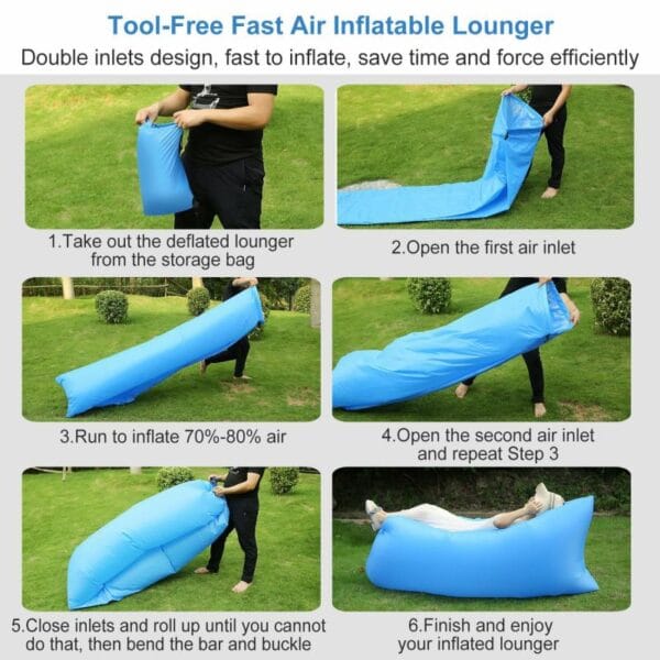 Lazy Bag Sillon Cama Inflable