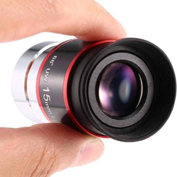 Ocular Plossl 15mm Ultra Wide Fully Coated Para Telescopio