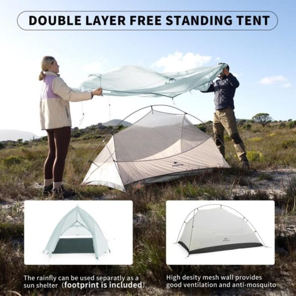 Carpa Naturehike Cloud-up 1 Persona 1.6 Kg Iglú