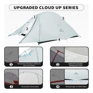 Carpa Naturehike Cloud-up 1 Persona 1.6 Kg Iglú