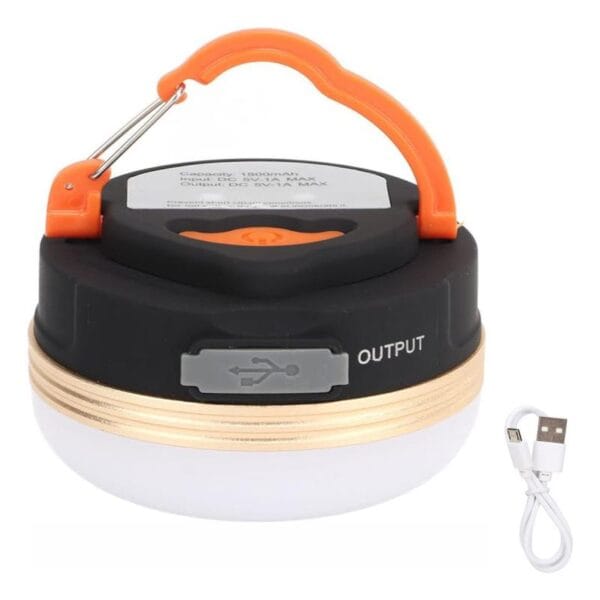 Faro Linterna Recargable Magnetica Camping Carga Usb Iman