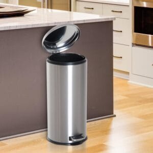 Tacho Cesto Basura 30 Lts Acero Inoxidable Baño Cocina
