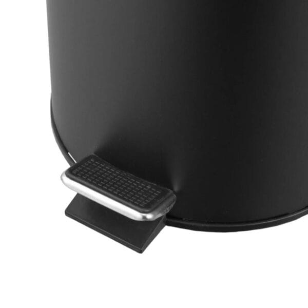 Set Tacho Basura Acero 5l + Cepillo Escobilla Cesto Baño