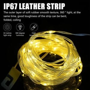 Luz Led Guirnalda 10 M 4 En 1 Camping Linterna Luces Usb