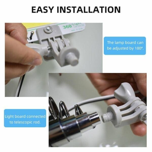 Farol Led Cob Portatil Luz De Emergencia Plegable P Camping