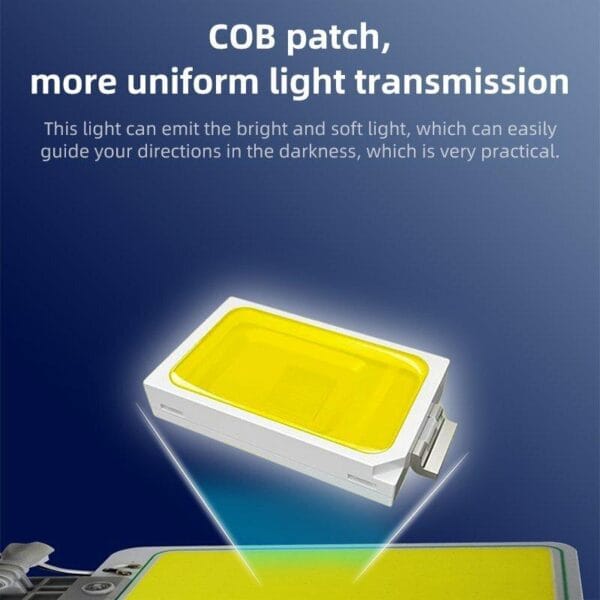 Farol Led Cob Portatil Luz De Emergencia Plegable P Camping
