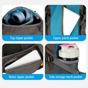 Mochila Weikani Trekking 70l Con Cubremochila Viaje