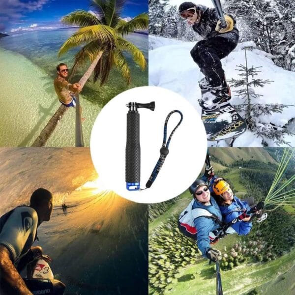Baston Selfie Stick Genki Extensible 48 Cm Para Gopro