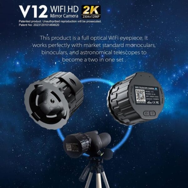 Cámara Digital Wifi Genki Para Telescopios Monocular
