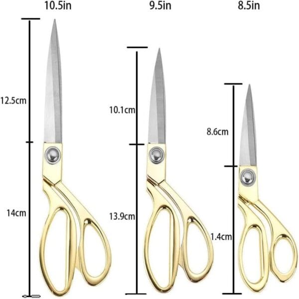 Tijera Sastre Modista Corta Tela Calidad 24cm 9.5pulg Dorada