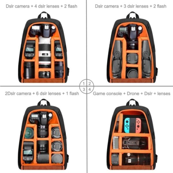 Mochila Fotografía Puluz Cubremochila Para Cámara Y Notebook