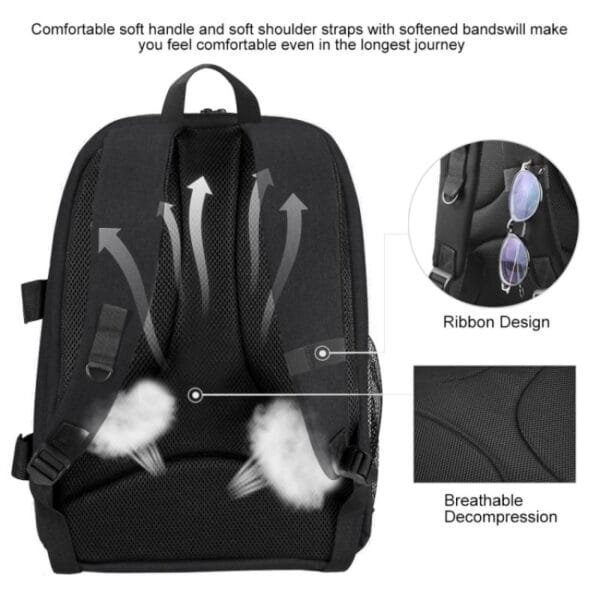 Mochila Fotografía Puluz Cubremochila Para Cámara Y Notebook