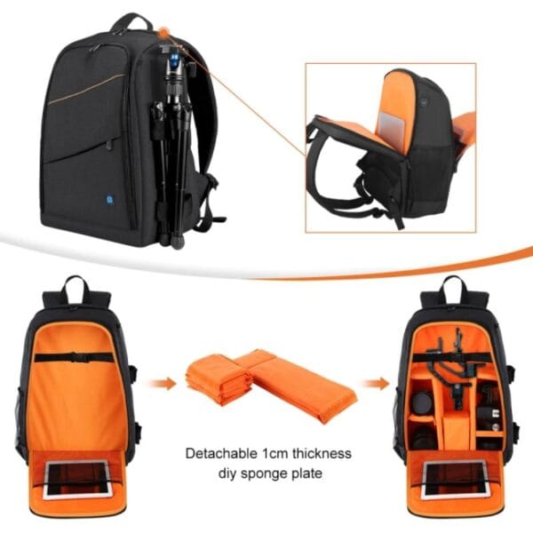 Mochila Fotografía Puluz Cubremochila Para Cámara Y Notebook