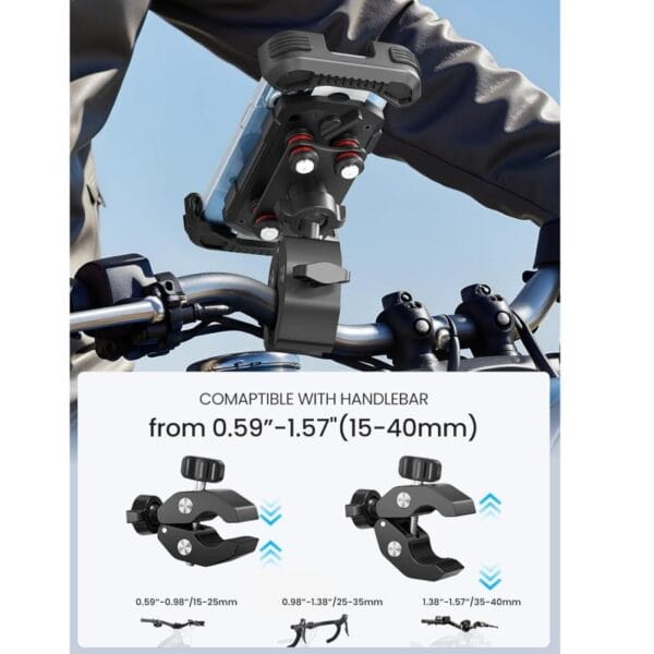 Soporte Porta Celular Seguridad Para Moto Bici 360 Universal