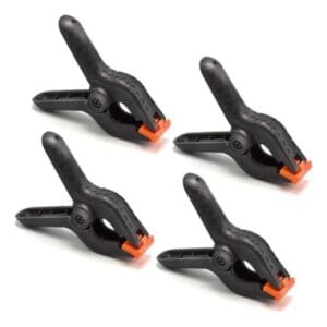 Pinza Morsa Broche 2 Pulg X 4 Uds Porta Fondos Fotografía
