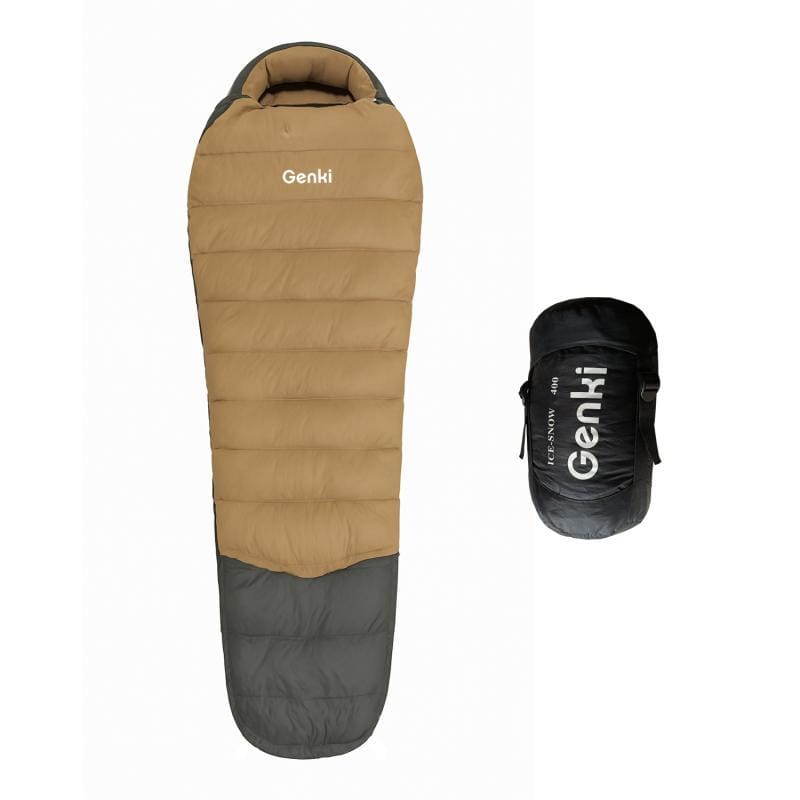 Bolsa Dormir Genki Pluma Duvet -10°c Momia Funda Compresion