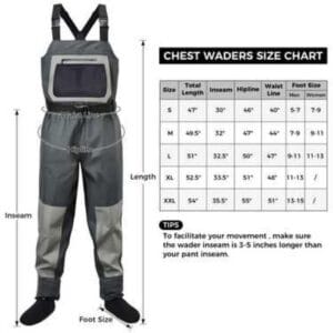 Wader Fly Cast Pesca Mosca Adulto Hombre Nailon