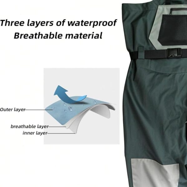 Wader Fly Cast Pesca Mosca Adulto Hombre Nailon