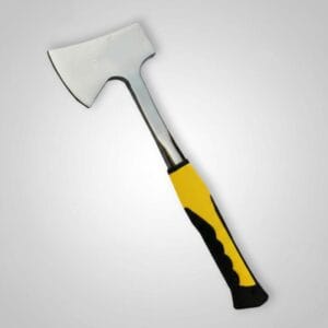 Hacha De Acero Al Carbono Forjado Mango Engomado Camping